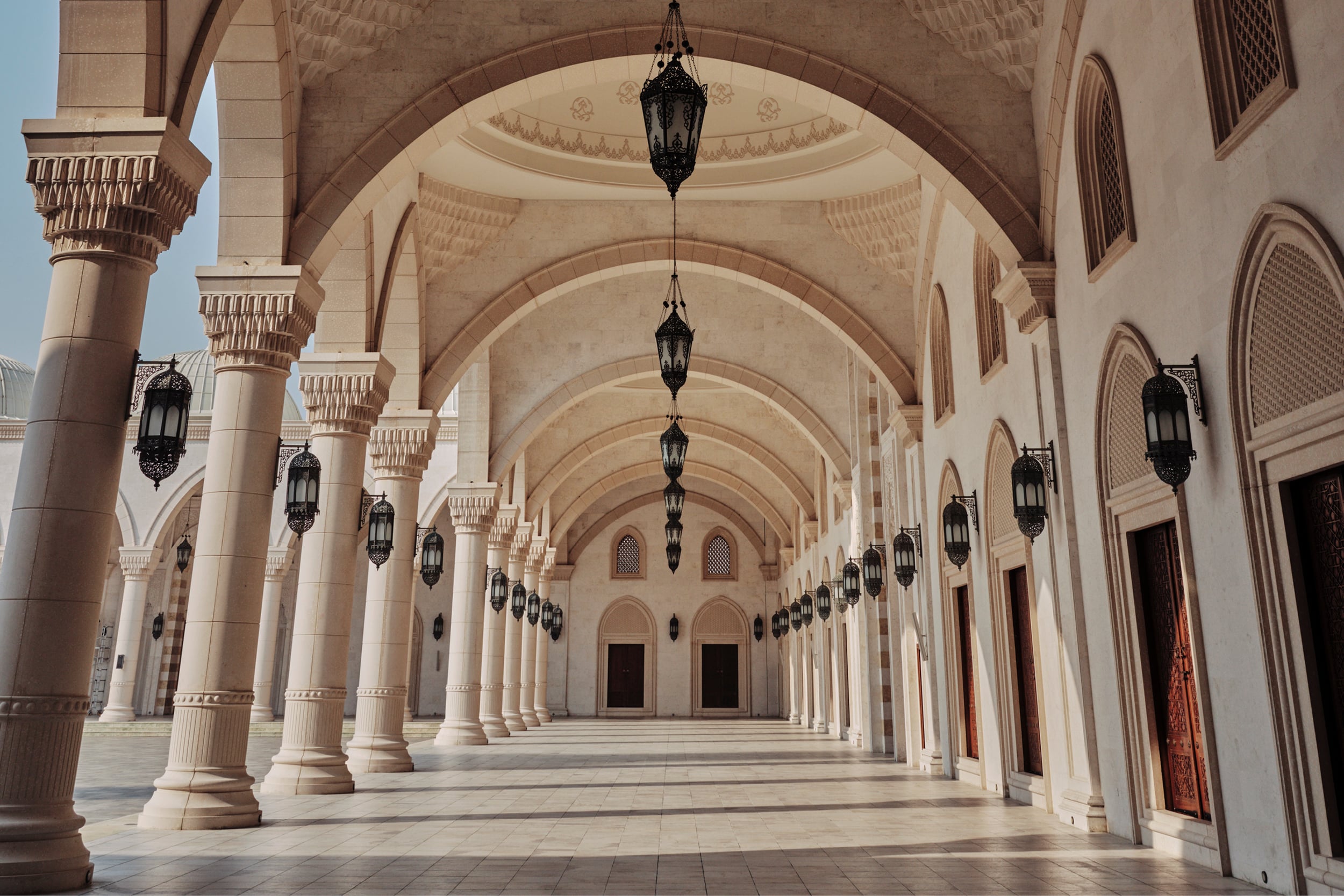 Arcades (exterior corridors)